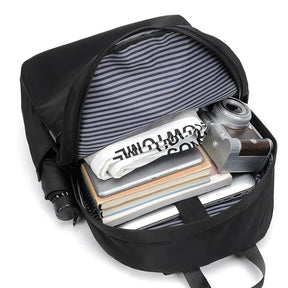 Bellmere TL085 executive backpack in black, fits 15-inch laptops and features a sleek, waterproof design ideal for professionals on the go.