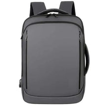 Bellmere TL086 executive backpack with USB port, fits 15" laptops, waterproof design, ideal for commuting and business travel.