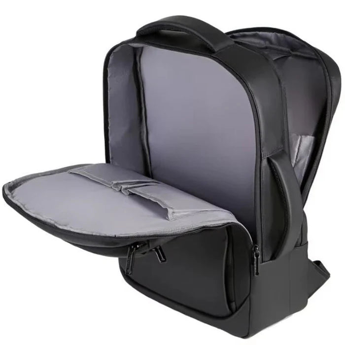 Bellmere TL086 executive backpack with USB port, fits 15" laptops, waterproof design, ideal for commuting and business travel.