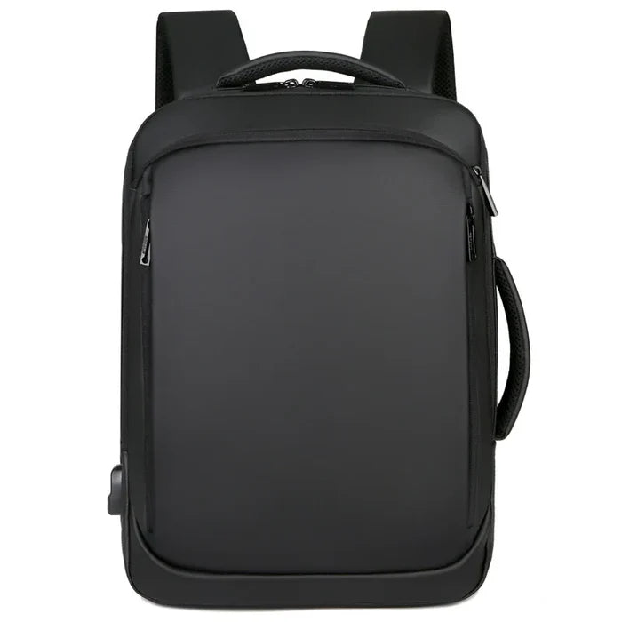 Bellmere TL086 executive backpack with USB port, fits 15" laptops, waterproof design, ideal for commuting and business travel.