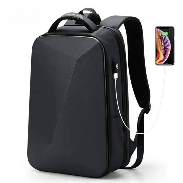 Bellmere TL087 executive backpack, expandable, waterproof, with USB port, fits 14" laptops—sleek and functional for everyday business use.
