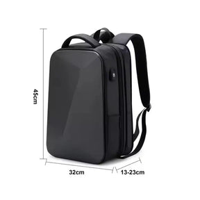 Bellmere TL087 executive backpack, expandable, waterproof, with USB port, fits 14" laptops—sleek and functional for everyday business use.
