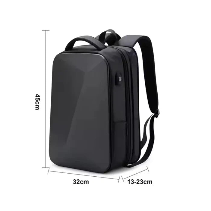 Bellmere TL087 executive backpack, expandable, waterproof, with USB port, fits 14" laptops—sleek and functional for everyday business use.