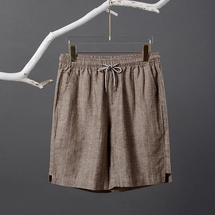 Belmere TL015 Linen Striped Shorts, offering stylish stripes and comfort for summer days.