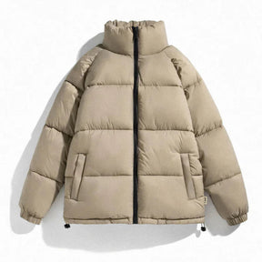TL128 thermal puffer jacket with insulated padding, offering warmth, comfort, and a stylish look for winter and cold climates.