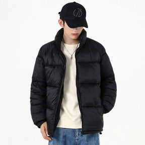 TL128 thermal puffer jacket with insulated padding, offering warmth, comfort, and a stylish look for winter and cold climates.