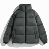TL128 thermal puffer jacket with insulated padding, offering warmth, comfort, and a stylish look for winter and cold climates.